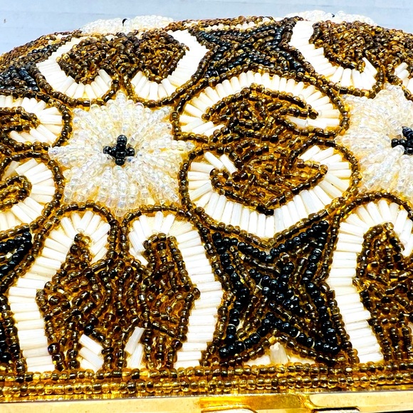 Vintage Unique Frame Bag Antique 30s 40s 50s inspired - Picture 14 of 15